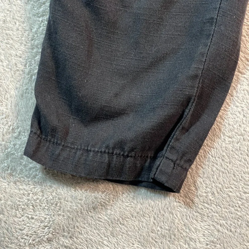 Wonderly Cargo Black L Baggy Pants Zip Fly Stretch‎ Jogger Outdoorsy Lyocell